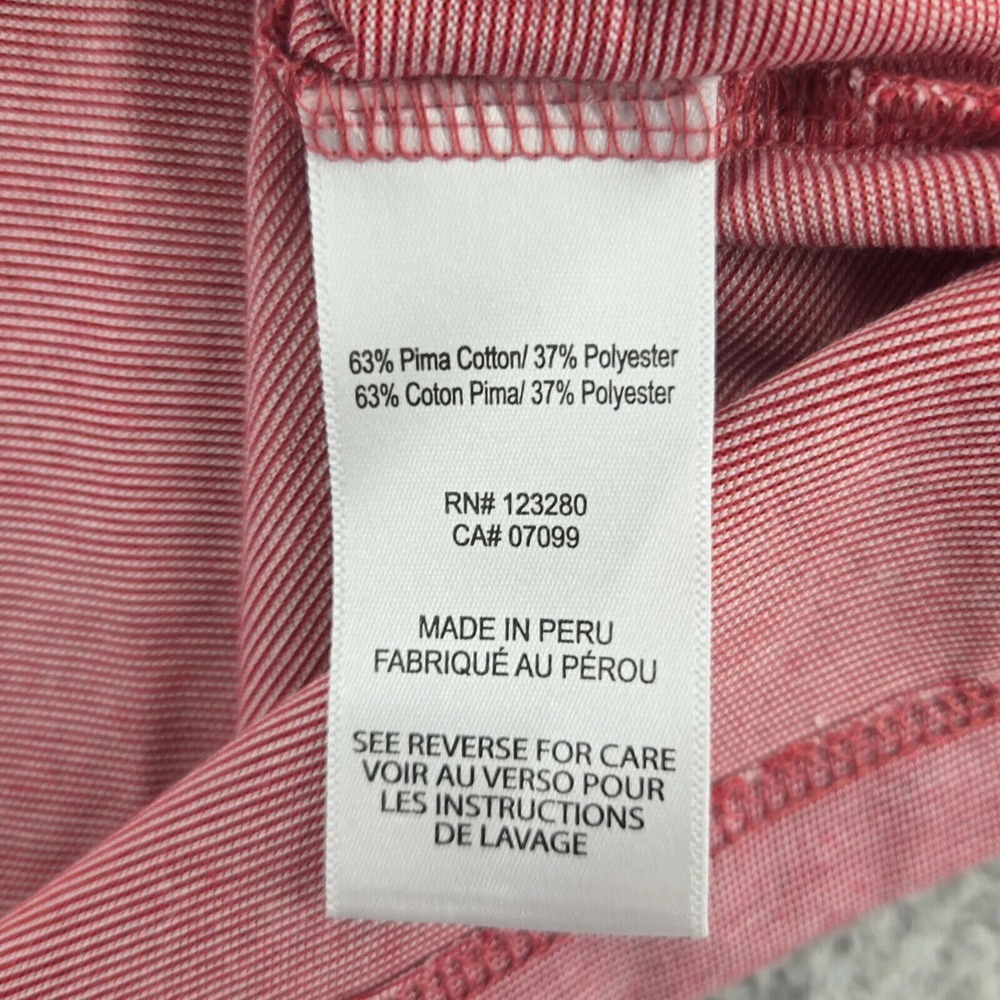 Travis Mathew Shirt Mens XXL Pink Heather Performance Golf‎ Polo Short Sleeve - Picture 12 of 15